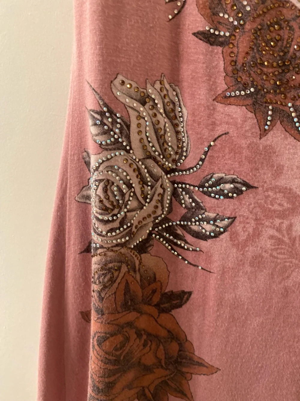 Harley-Davidson Rose Pink Studded Graphic Sleeveless Tank - Picture 5 of 10